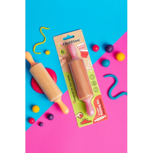 Childgen Merdane Ahşap - Pastel Pembe Childgen Merdane Ahşap - Pastel Pembe